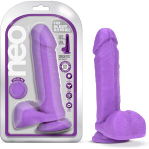 Fallo Realistico Dual Density Neo – 20 cm colore viola neon