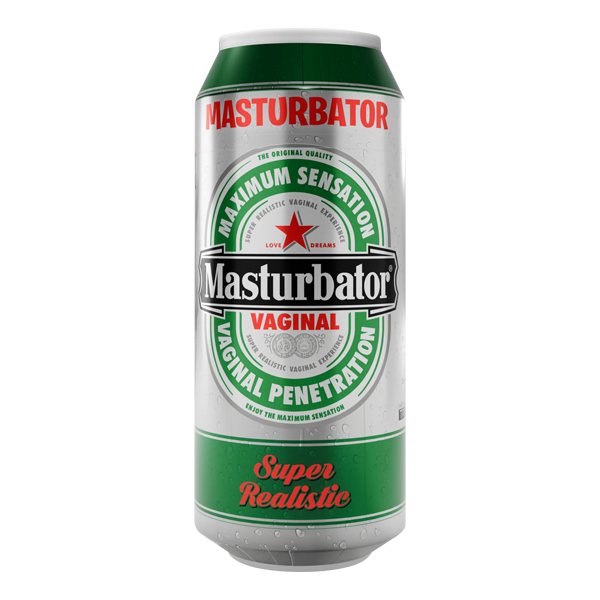 Masturbatore Vagina "Lattina Di Birra" – stimolante con forma vagina