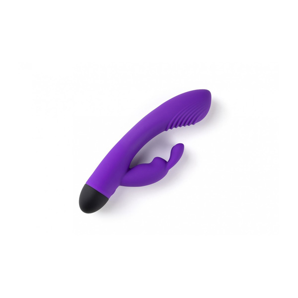 Rabbit Ricaticabile Silicone Viola V6 – doppia vibrazione, forma coniglio, taglia L