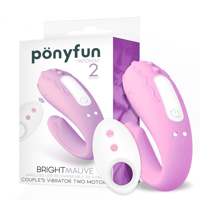Ünihörn Vibratore Brightmauve – doppio motore con telecomando USB in silicone
