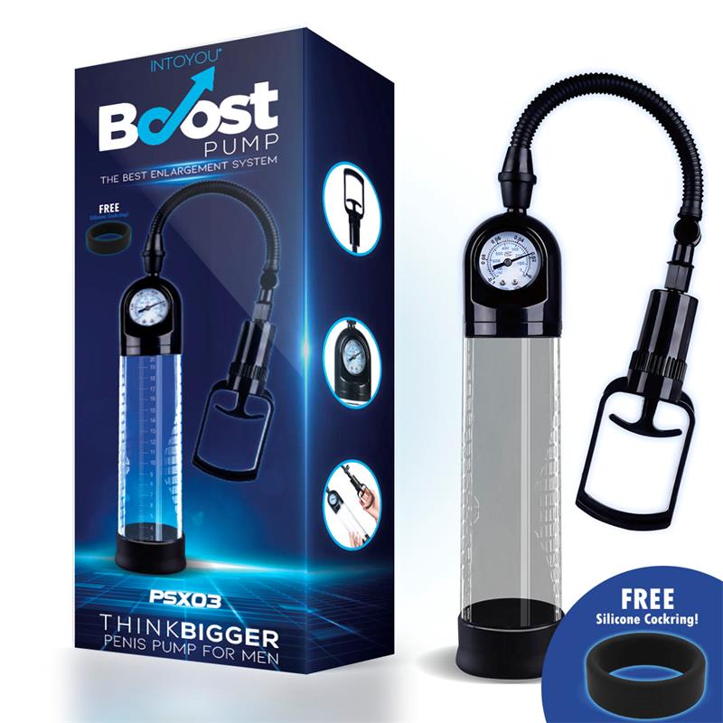 Boost Pumps Pompa A Mano Con Calibro Per Pene – trasparente