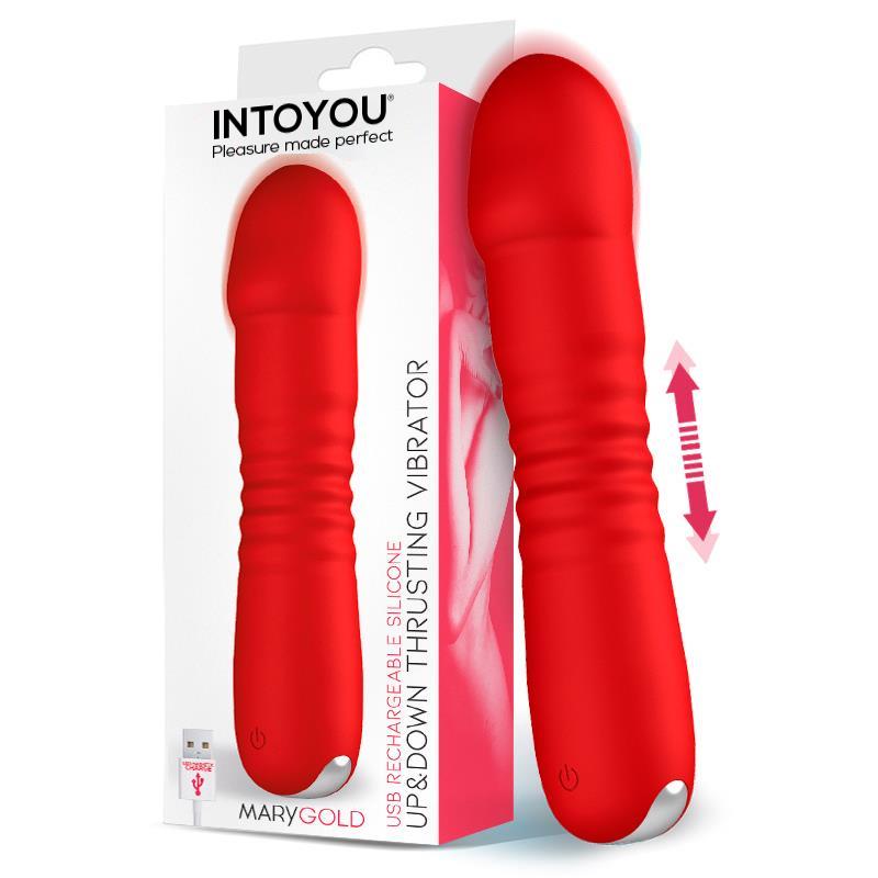 Vibratore Rosso Usb Trusting "Marygold" – 6 pollici, forma design, colore rosso