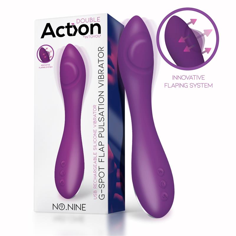 Vibratore Punto G Pulsation Usb Viola "No Nine" – 7 pollici