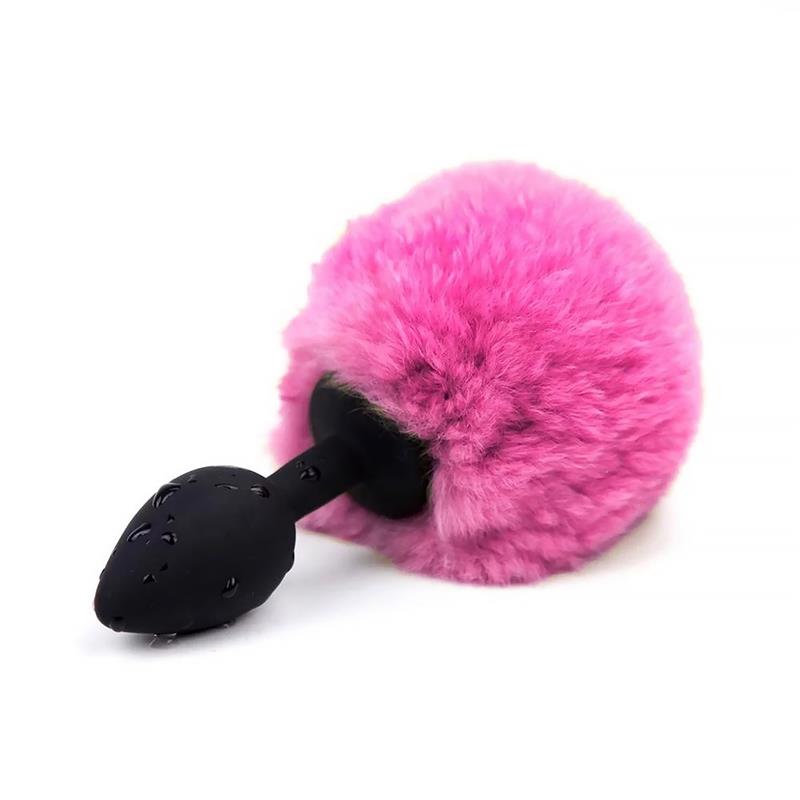 Butt Plug With Pompon Pink – taglia S