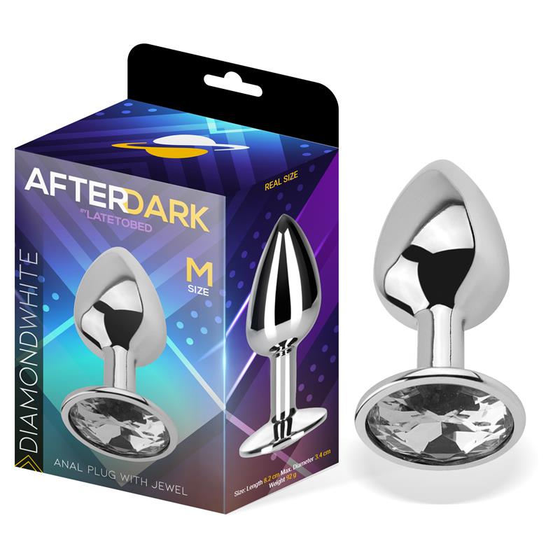Plug Metallo M Brillantino Bianco – design elegante e forma ergonomica