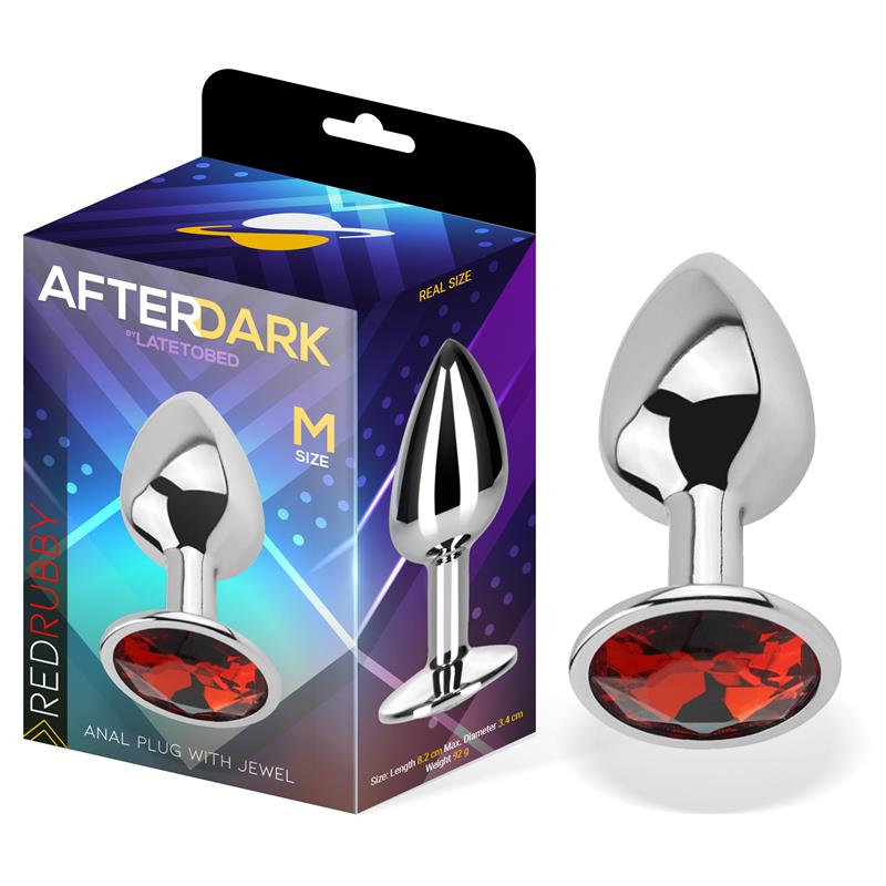 Plug Metallo M Brillantino Rosso – taglia M, colore rosso