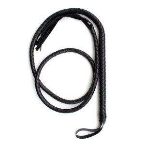 Whip 2 Meters Black – frusta BDSM nera da 2 metri
