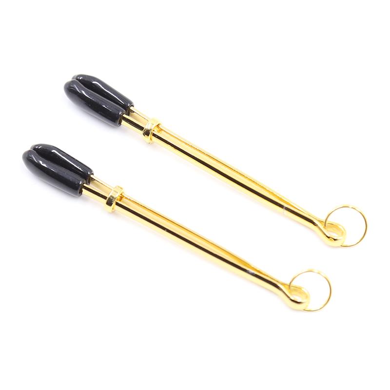 Pinza Per Capezzoli Metal Nero e Dorato – Taglia Unica