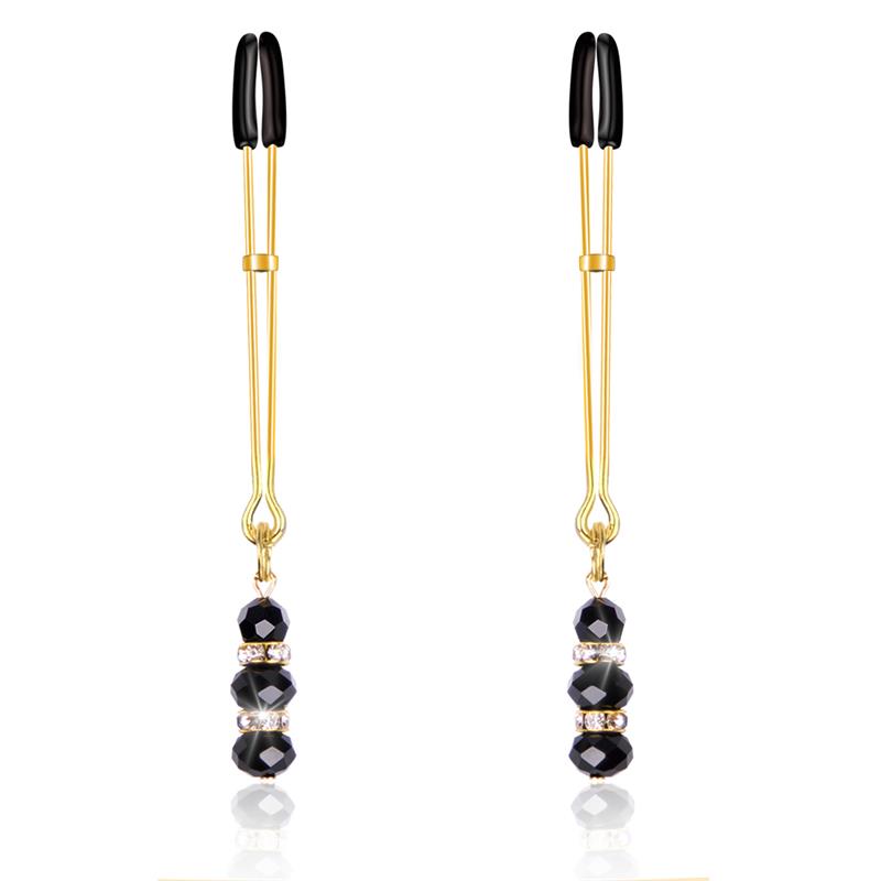 Pinzette Capezzoli Gioiello Oro – accessorio BDSM