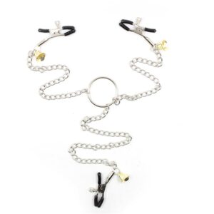 Pinze Per Capezzoli E Clitoride Con Campanelle – argento