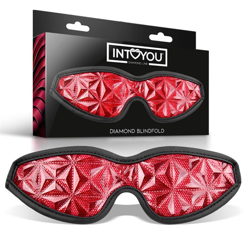 Diamond Blindfold – mascherina rossa in morbido materiale