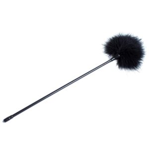 Piumino Nero "Feather Tickler" – solletico in plastica