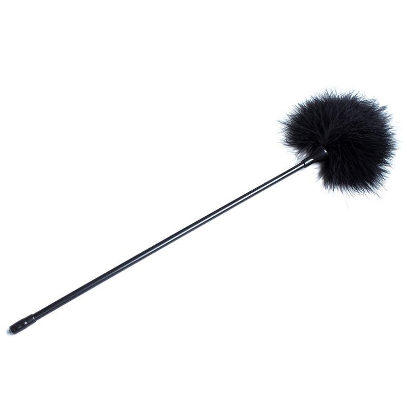Piumino Nero "Feather Tickler" – solletico in plastica