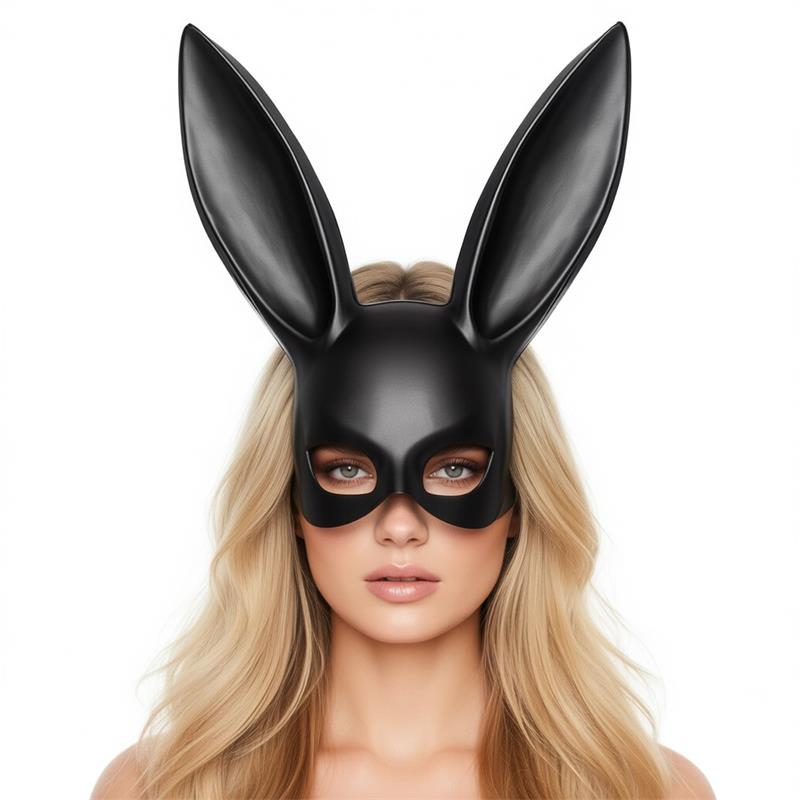 Maschera Coniglio Nera – taglia S/M