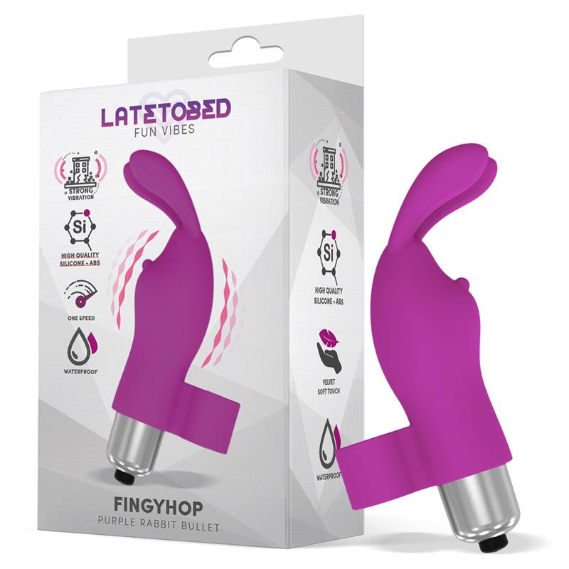 Bullet Con Copertura Silicone Coniglio Viola – piccolo stimolatore per donna