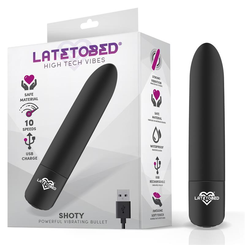 Bullet Usb Nero Shoty – piccolo vibratore a forma di dito