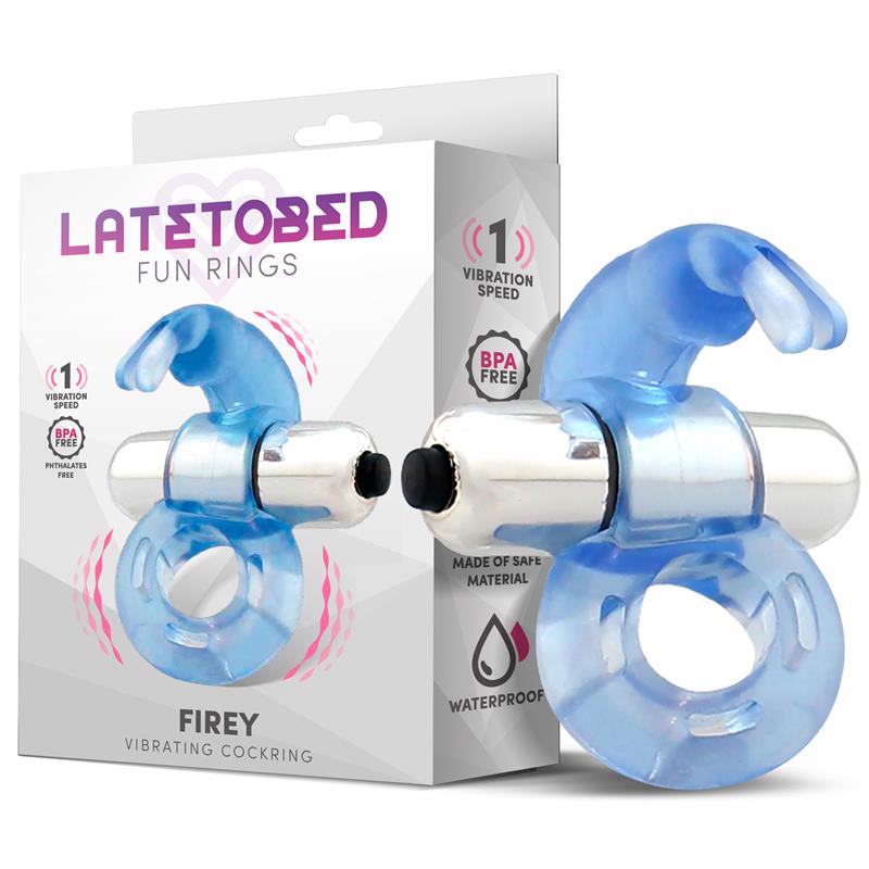 Firey Vibrating Cockring – anello vibrante blu