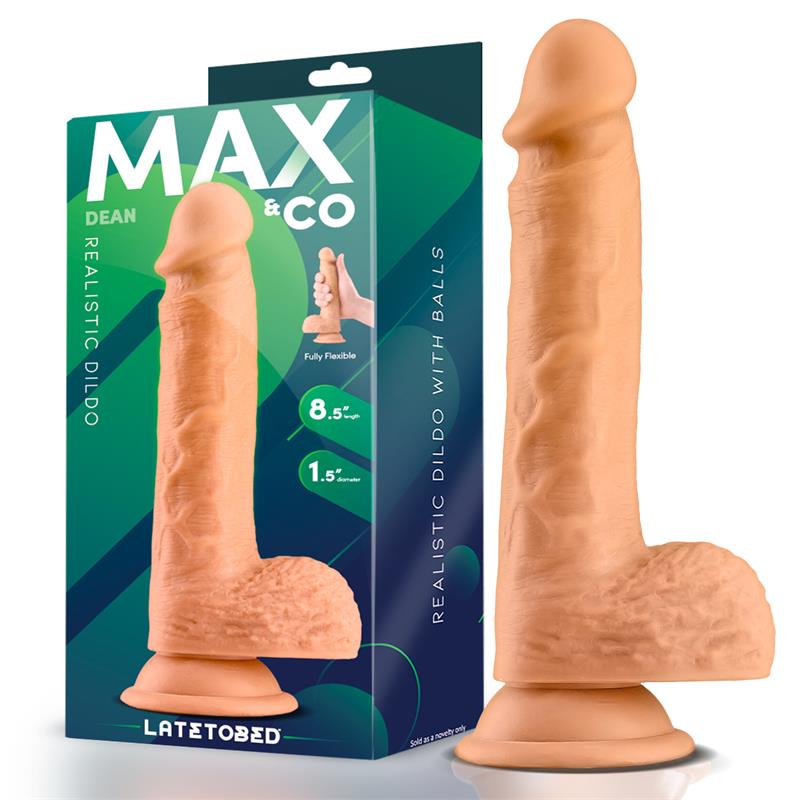 Fallo Con Testicoli Carne 7.5" "Sean" – 19 cm, colore carne, taglia S