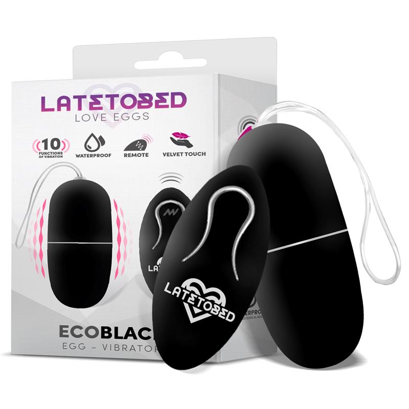 Ovetto Telecomandato Batterie Nero "Ecoblack" – ovetto vibrante con telecomando