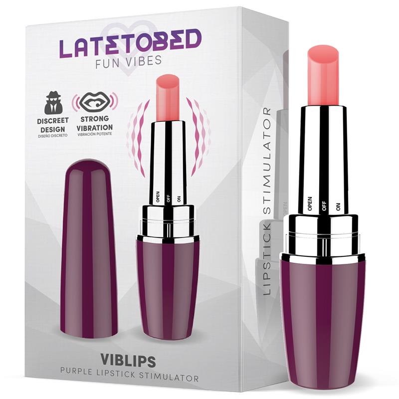 Bullet Rossetto Batterie Viola "Viblips" – vibrazione in formato rossetto