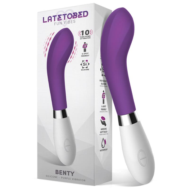 Vibratore Design Batteria Viola Benty – forma ergonomica, colore viola, taglia S/M