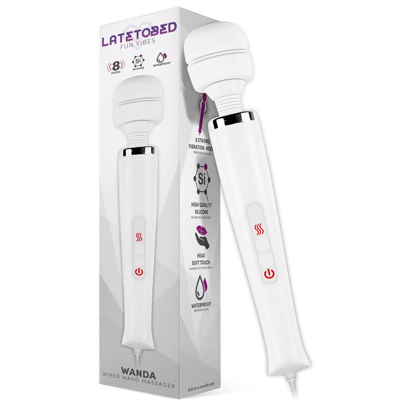 Wand Bianco Silicone Filo – presa elettrica con vibrazione