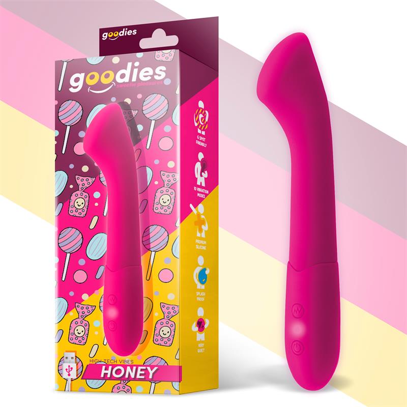 Vibratore Fucsia Honey – USB, 6 modalità di vibrazione