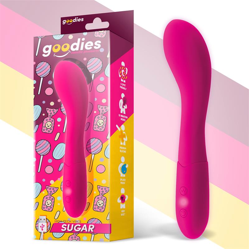 Vibratore Fucsia Sugar Usb – vibratore con 6 modalità di vibrazione