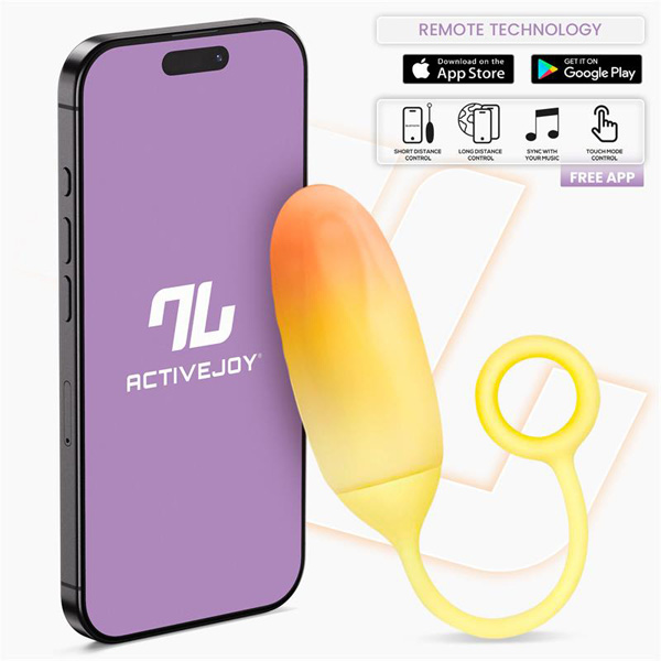 Ovetto Con App Usb Giallo E Arancio – vibrazione e controllo da smartphone