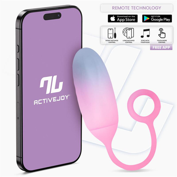 Ovetto Con App Usb Rosa E Blu – vibrazione e controllo tramite app