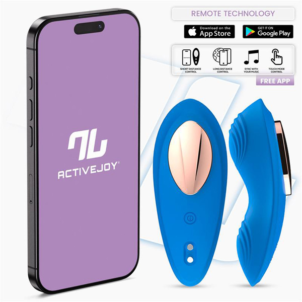Vibratore Da Mutanda Azzurro App USB – stimolatore per donna