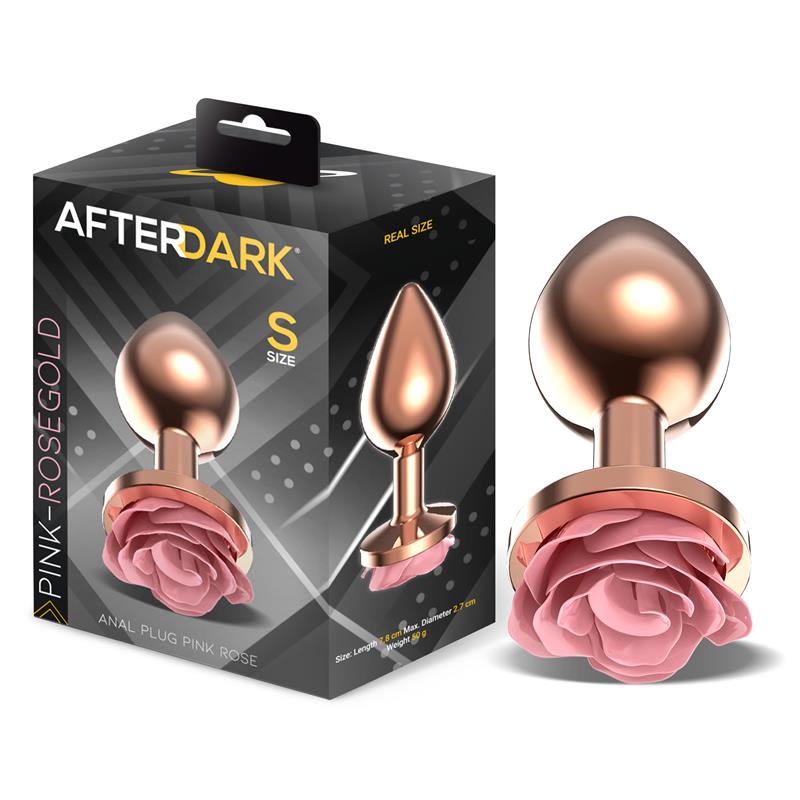 Plug Metallo Bronzo Con Rosa In Rilieno Rosa – piccolo