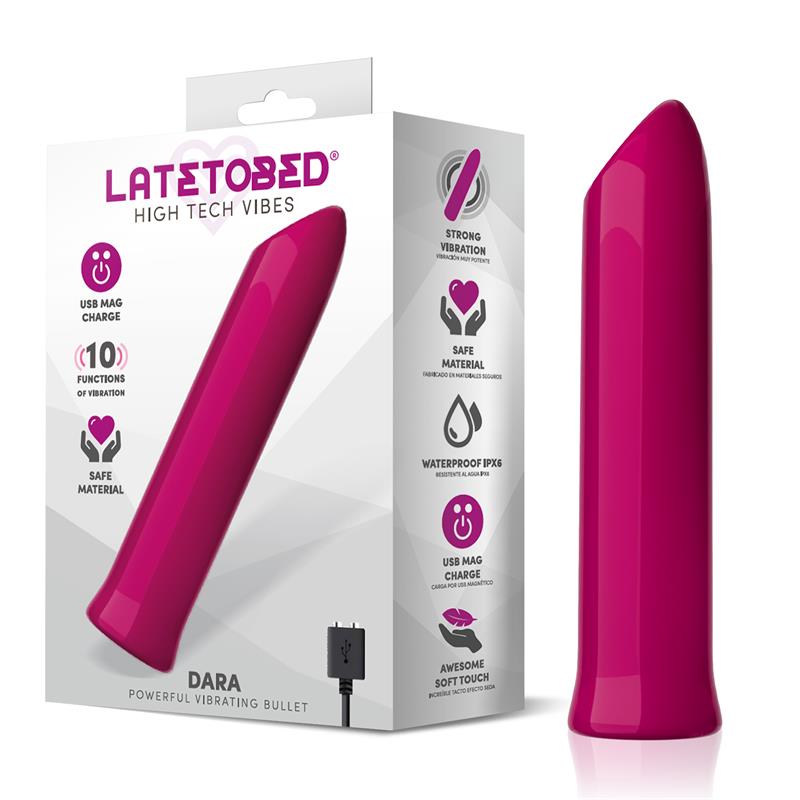 Bullet Usb Dara – doppia vibrazione, forma dito, colore, taglia S