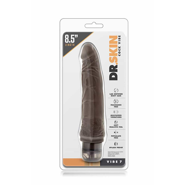 Vibratore Batterie Nero 8.5" Vibe 7 – 21,5 cm, forma fallica