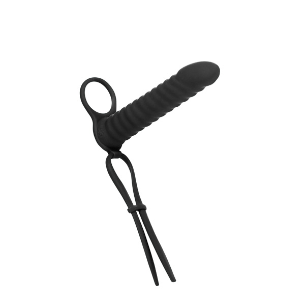 Fallo Anale Per Doppia Penetrazione Vibro Rori – 6 pollici, colore nero