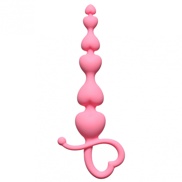 Palline Cuore Rosa – palline anali stimolanti in forma di cuore