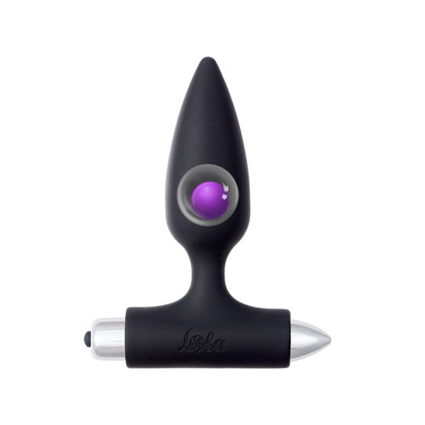 Plug Vibro Batterie Spice It Up Glory – plug anale vibrante piccolo nero