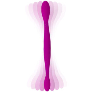 Vibratore Doppio Silicone Oscillante Usb Viola – doppio stimolatore in silicone