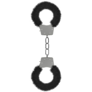 Pleasure Furry Handcuffs Black – manette in peluche nere