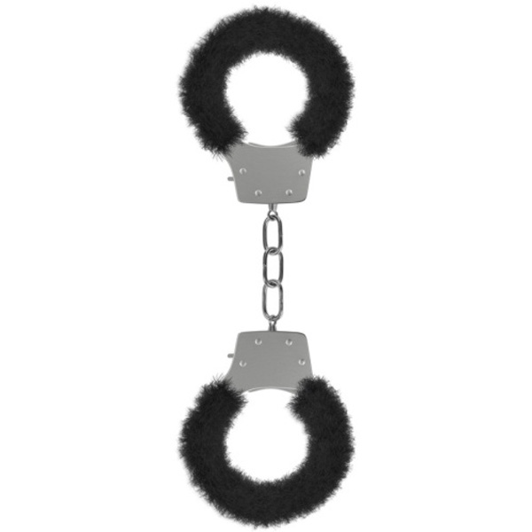 Pleasure Furry Handcuffs Black – manette in peluche nere