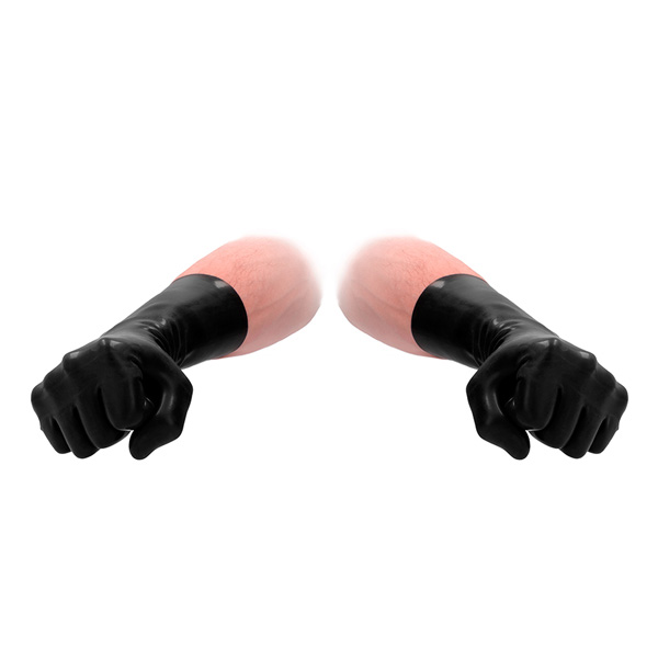 Latex Short Gloves – guanti corti in lattice neri