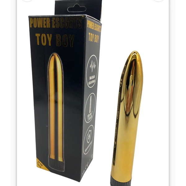 Vibratore Batterie Liscio Gold – 18 cm