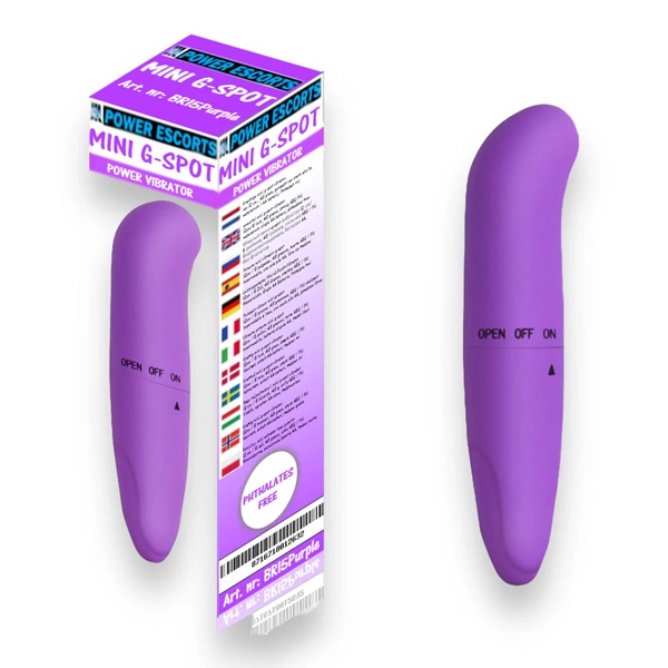 Mini Vibratore Punto G – batteria in PVC viola