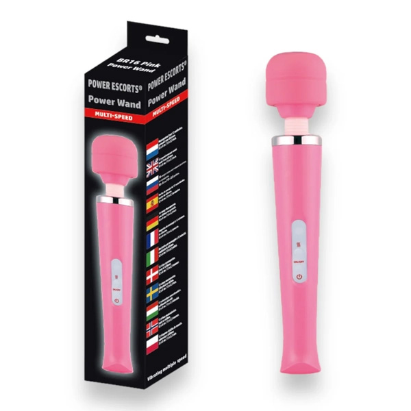 Wand Grande Usb Pvc Rosa – vibrazione 5 in 1