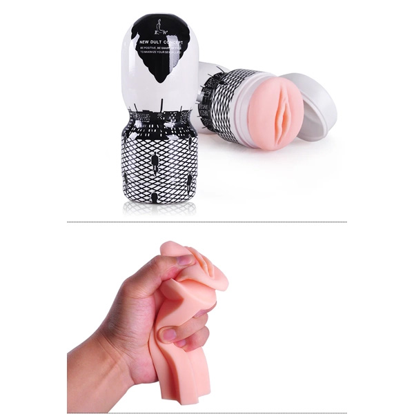 Masturbatore Cup Vagina 16.5 cm – Adult Passion Pump bianco/nero