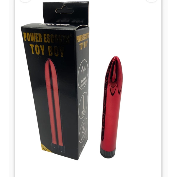Vibratore Toy Boy Liscio Rosso – 7 pollici