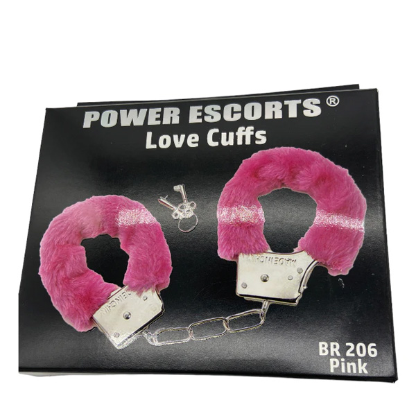 Manette Metallo Pelo Rosa – manette regolabili in metallo con rivestimento in pelo rosa