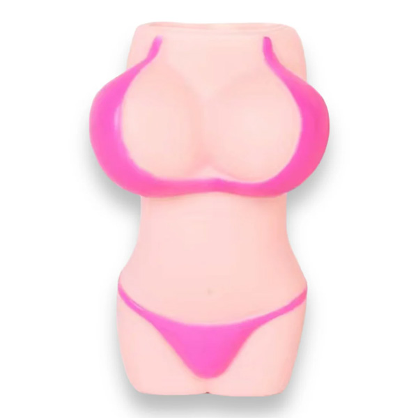 Porta Accendino Mezzo Busto Femminile White – gadget divertente in taglia XS