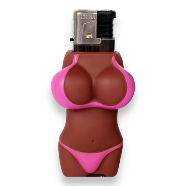 Porta Accendino Mezzo Busto Femminile Brown – gadget divertente