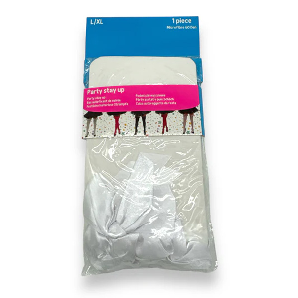 Parigine Bianche Con Fiocco Lxl – taglia L/XL